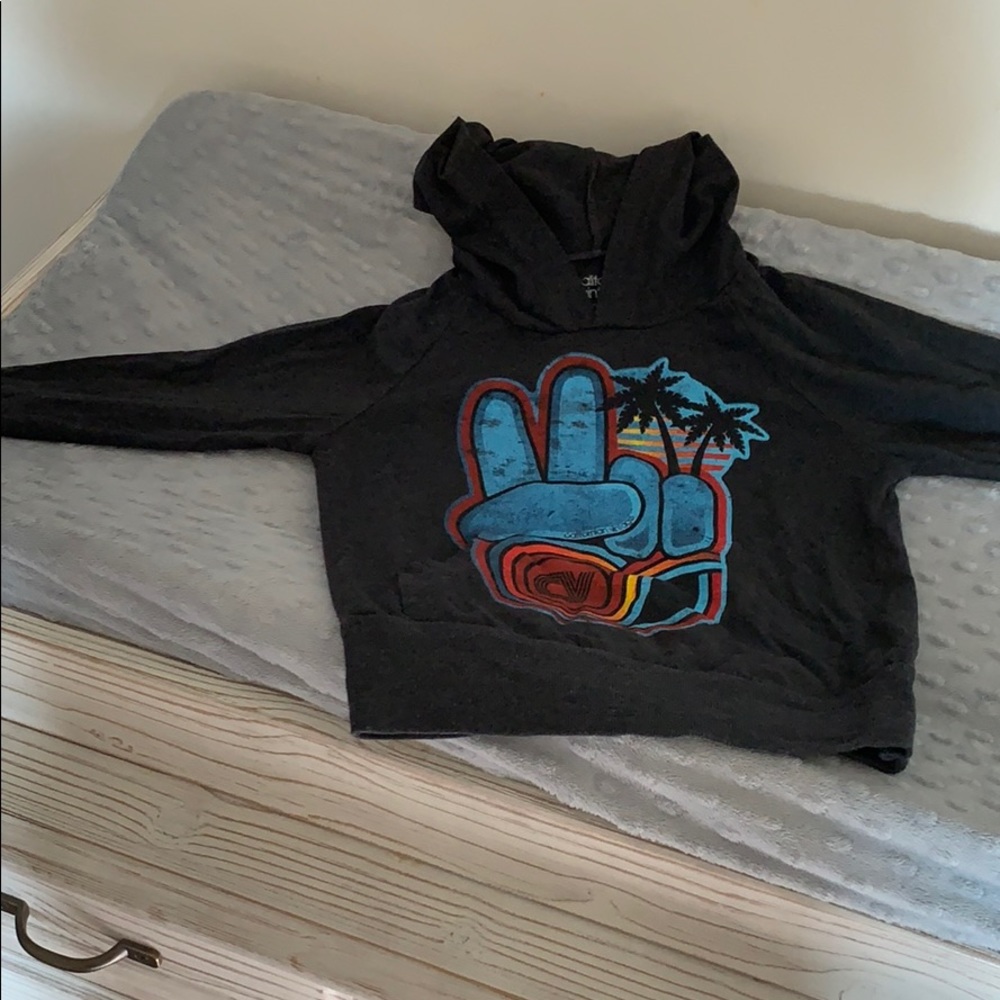 Boys shirt with hood